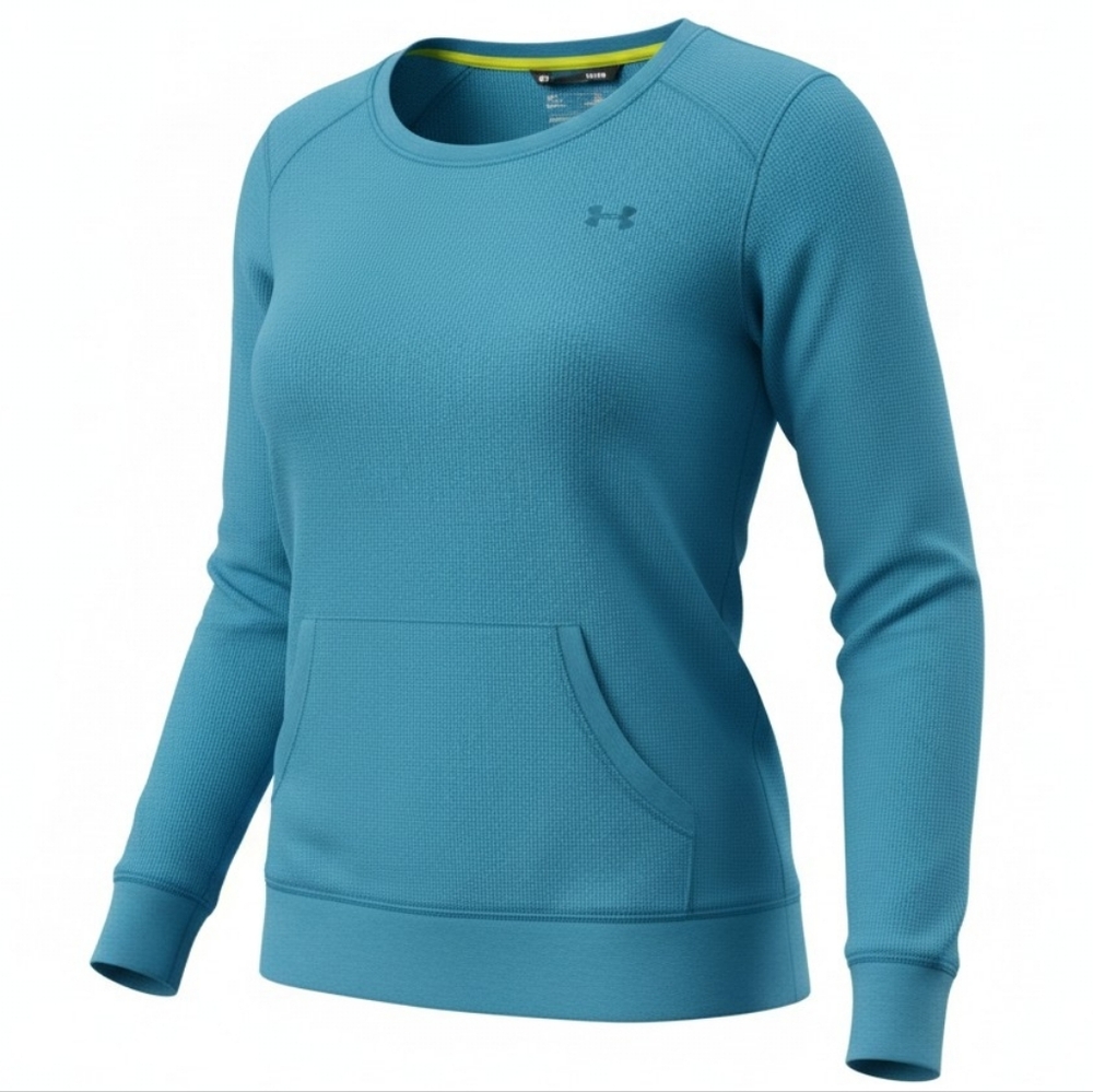 Under Armour Women’s Aqua Crewneck Pullover Semi-Fitted Long-Sleeve
